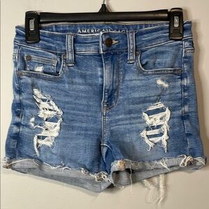 American Eagle Hi Rise Shortie Shorts Size 0